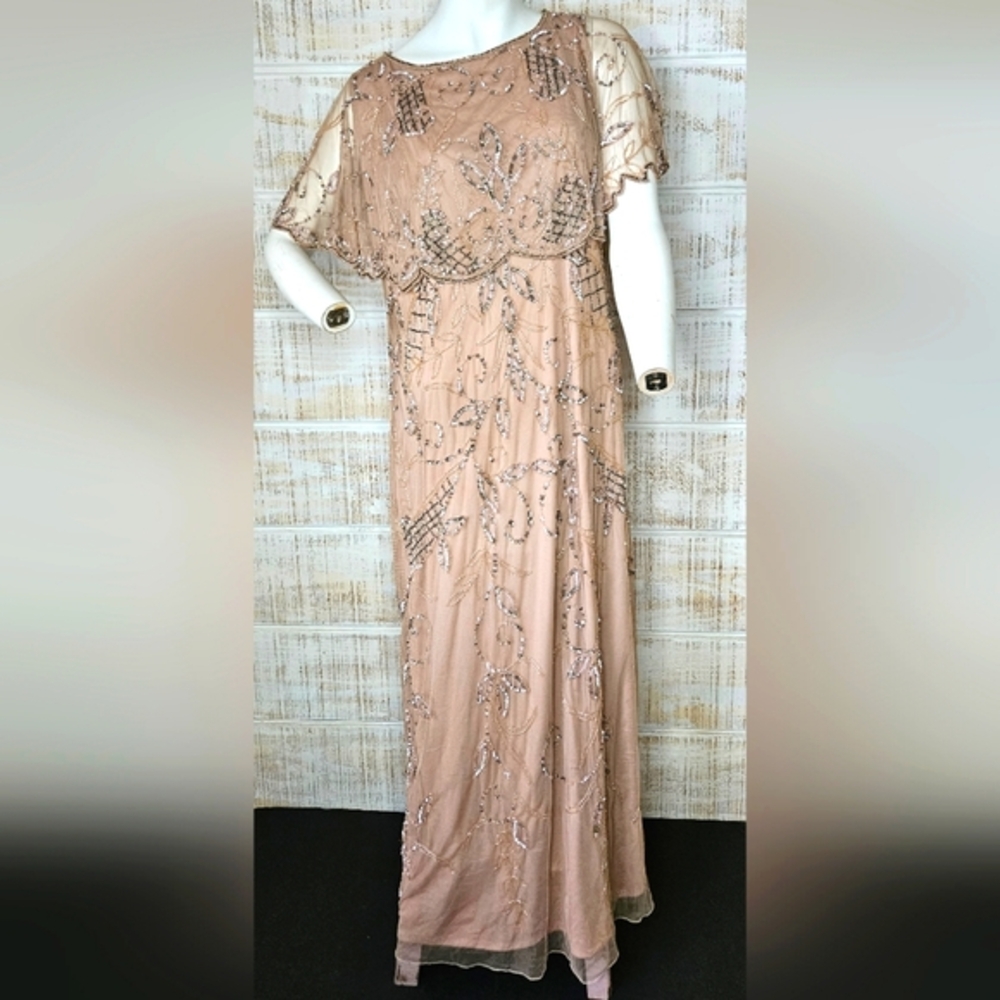 Prelude Beaded Sequin Lace Dress Sz 12‎